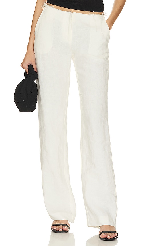 St. Agni Low Waist Pant In White