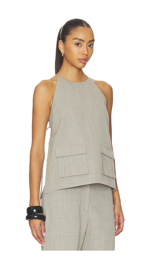 St Agni Utility Backless Top In Multi