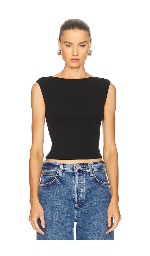 Organic Cotton Ballerina Top in Black. - size XS (also in L, M, S, XL)