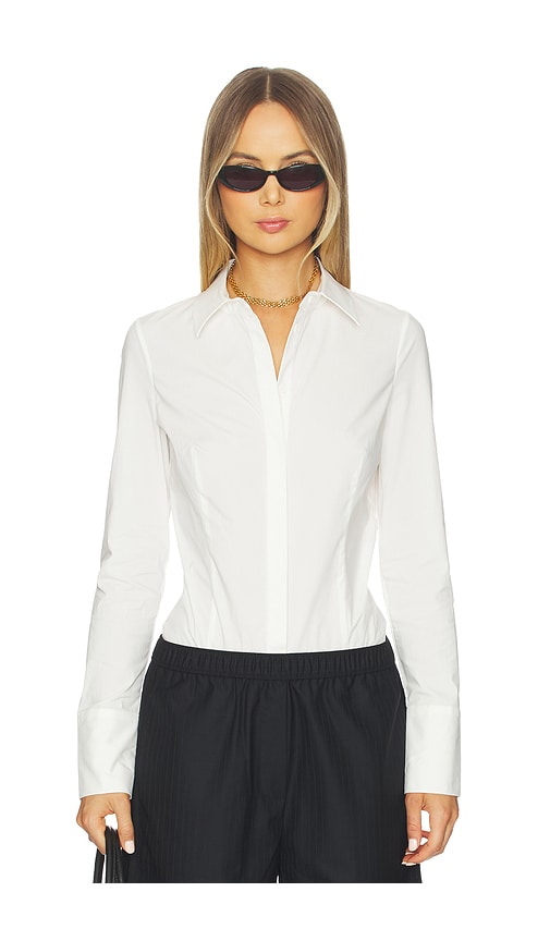 St Agni Classic Shirt Bodysuit €“ Ç™½è‰². Űºç � Xl (also €“ L, M, S, Xs, Xxs). In White