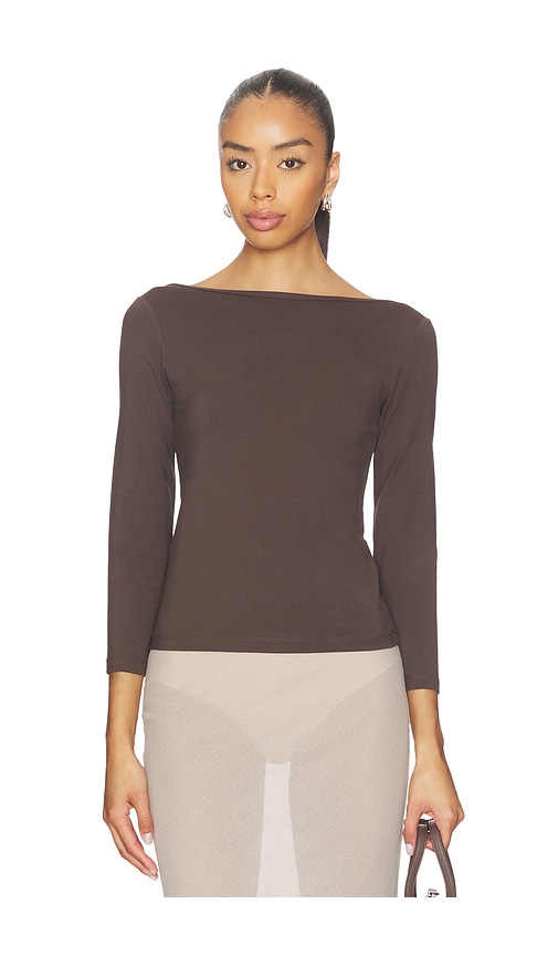 St. Agni Soft Jersey Ballerina Top