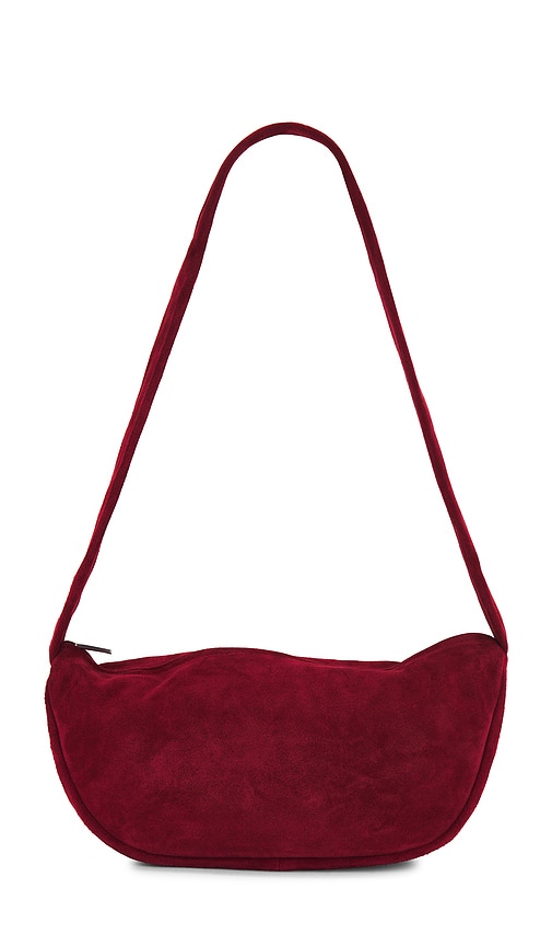 St. Agni Soft Crescent Bag in Rouge