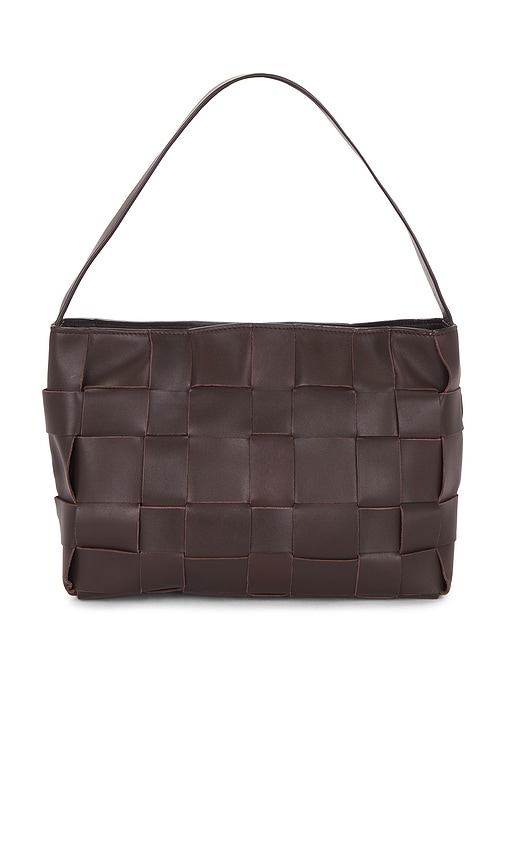St. Agni Woven Mini Tote in Chocolate