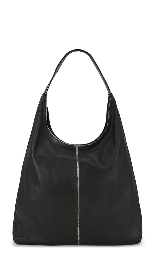 St Agni Brushed Large Tote In Black