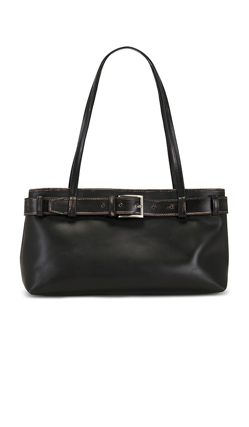 St. Agni Brushed Belt Detail Baguette