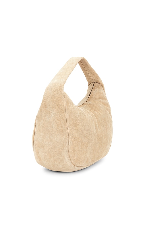  St. Agni Grosse Bonbon-tasche Aus Wildleder In Beige. 