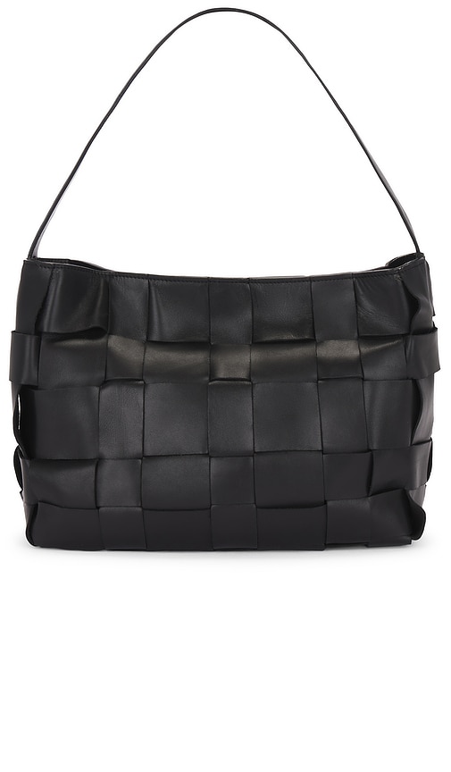 St Agni Woven Mini Tote In 黑色
