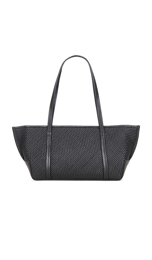 St Agni Woven Slim Bateau Tote In Brown