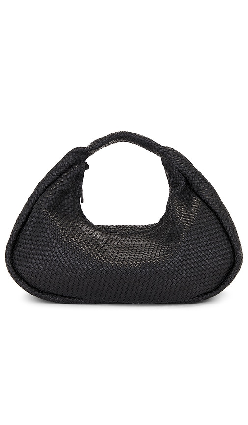 Shop St Agni Woven Bon Bon Bag In 黑色