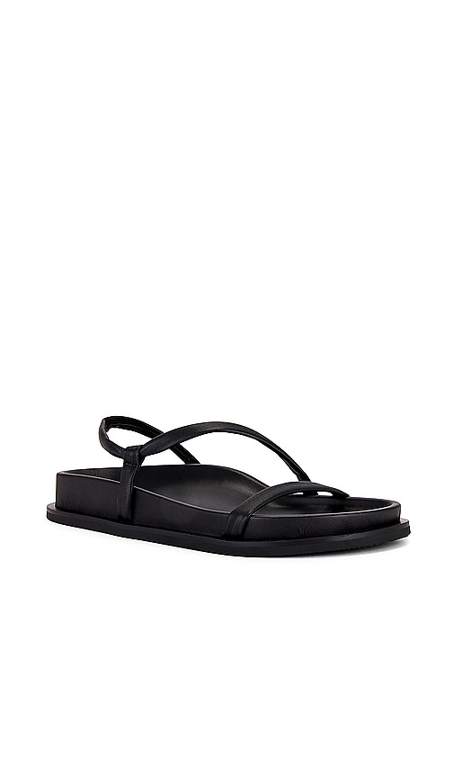 Shop St Agni Twist Sandal In 黑色