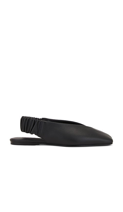 Shop St Agni Envelope Sling Back Flat In Black