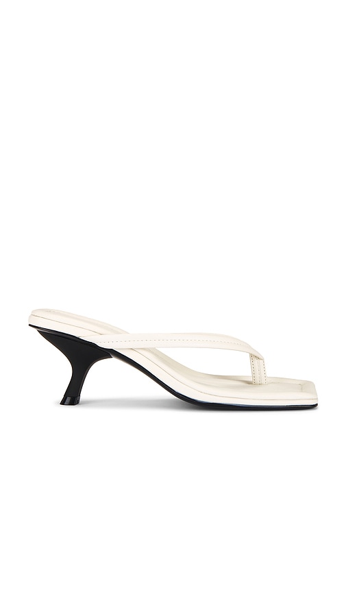 Thong Detail Heel in White. - size 39 (also in 36, 37, 38)