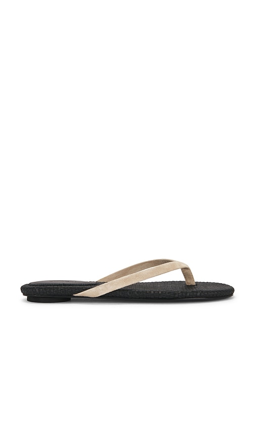 St. Agni Suede Woven Flip Flop