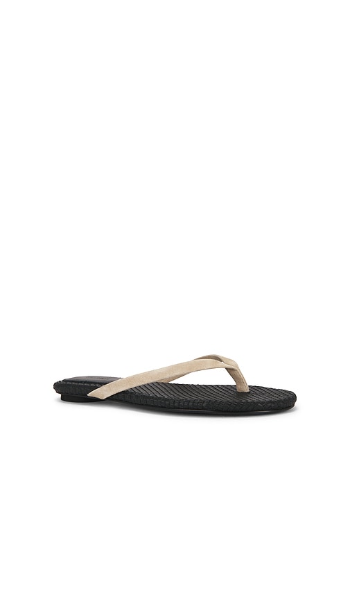 St Agni Suede Woven Flip Flop In Multi