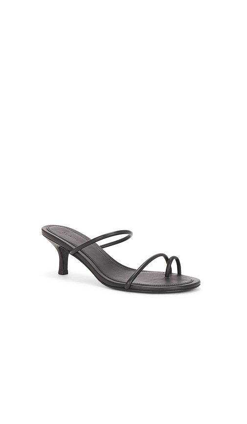 St Agni Minimal Strap Heel In Black