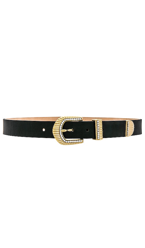 Streets Ahead Heart Belt in Black & Brass