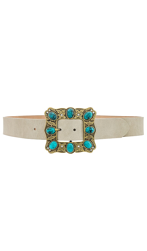 SHASHI Classic Layered Coin Belt in Silver