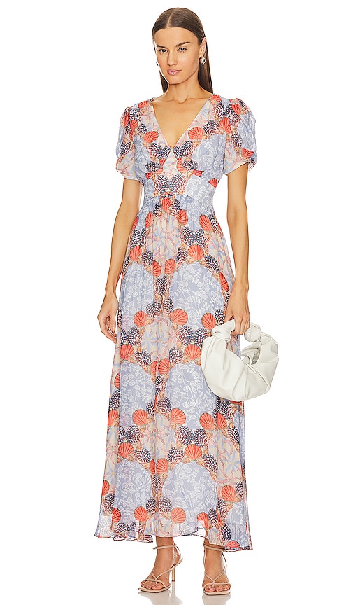 SALONI Mia Dress in Venus Sky | REVOLVE