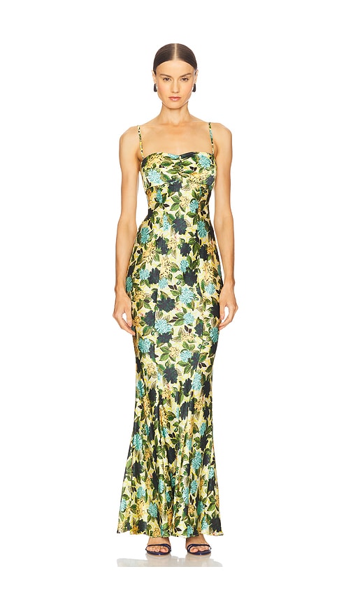 Renee Long Dress in Green. - size 8 (also in 12)