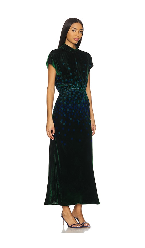 Saloni Fabienne-b Dress In Green