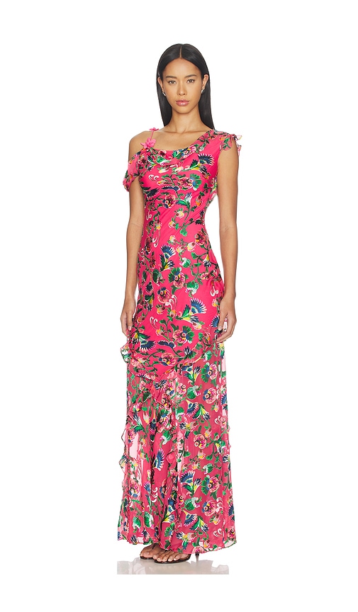  Saloni Kleid Seema In Pink. Größe 0. Also In 2, 4, 12. 