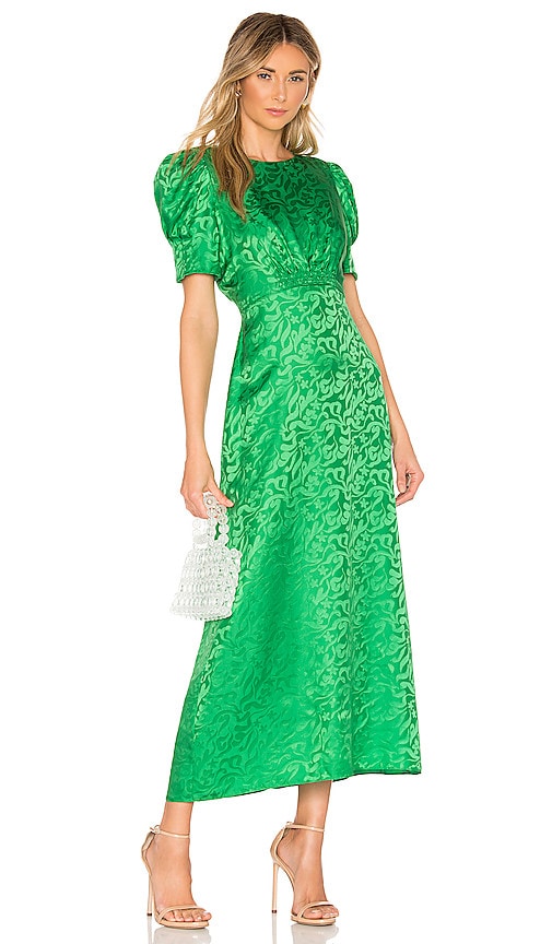 saloni green dress