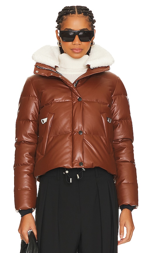 Shop Sam Vallery Faux Leather Jacket In Brown