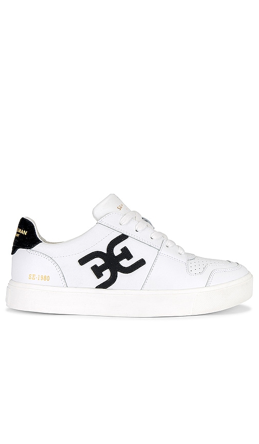 Sam Edelman Ellie Sneaker in White & Black