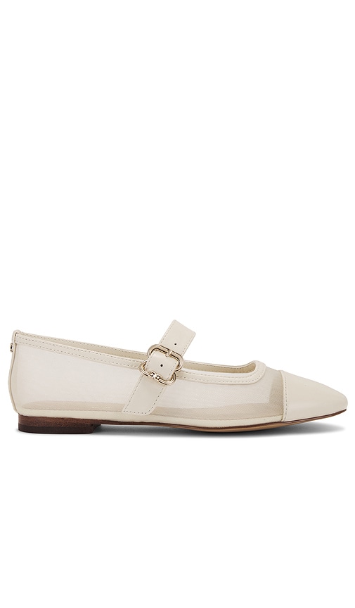 Shop Sam Edelman Miranda Flat In Ivory