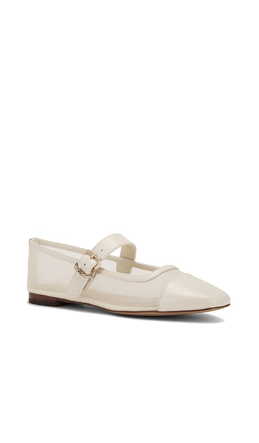 Shop Sam Edelman Miranda Flat In Ivory