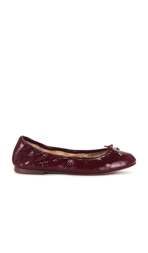 Shop Sam Edelman Felicia Flat In Burgundy