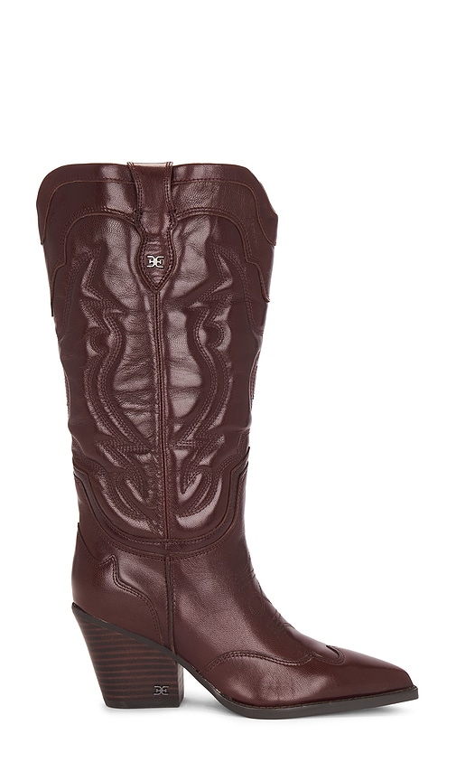 Shop Sam Edelman Wide Calf James Boot In Spiced Pecan