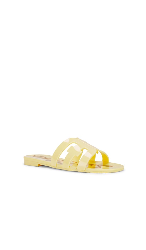 Sam Edelman Bay Jelly Slide Sandal In Lemon