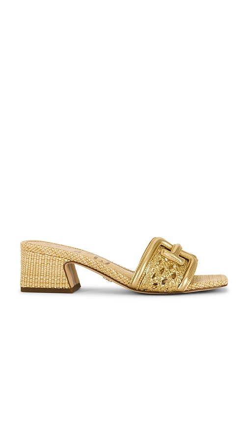 Sam Edelman Waylon Weave Sandal In Gold
