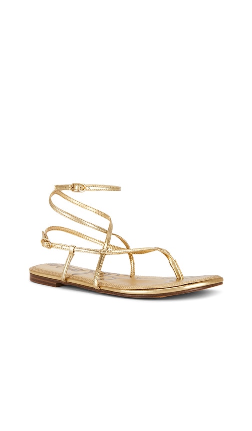  Sam Edelman Sandalia Clarra En Color Oro Metálico Talla 10  (también En 10.5, 6, 6.5, 7, 7.5, 8, 8.5, 9, 9.5). 
