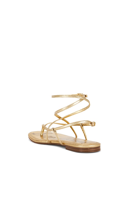  Sam Edelman Sandalia Clarra En Color Oro Metálico Talla 10  (también En 10.5, 6, 6.5, 7, 7.5, 8, 8.5, 9, 9.5). 