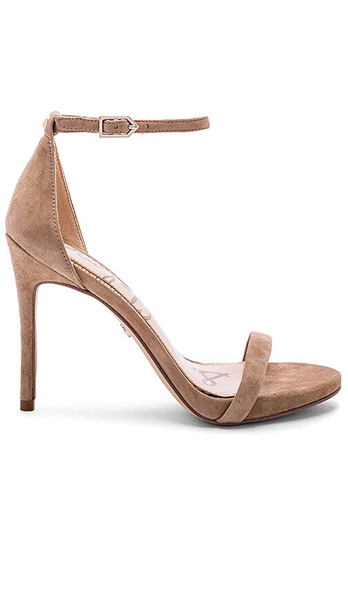 Sam Edelman Ariella Heel in Oatmeal Suede REVOLVE