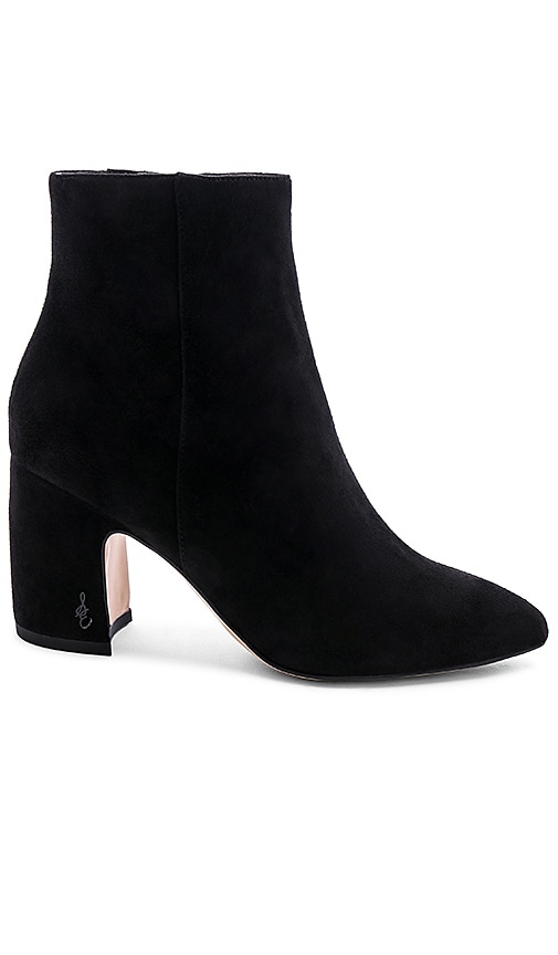 suede black booties