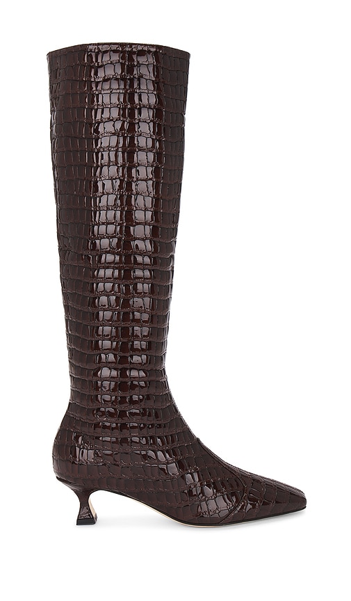 Shop Studio Amelia Maverick Calf Boot In Burgundy