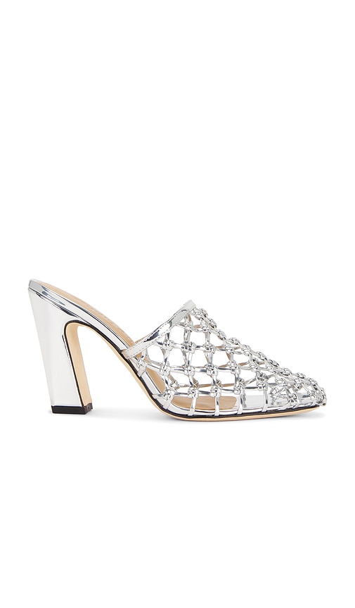 Silas 90 Mule in Metallic Silver. - size 38 (also in 36)