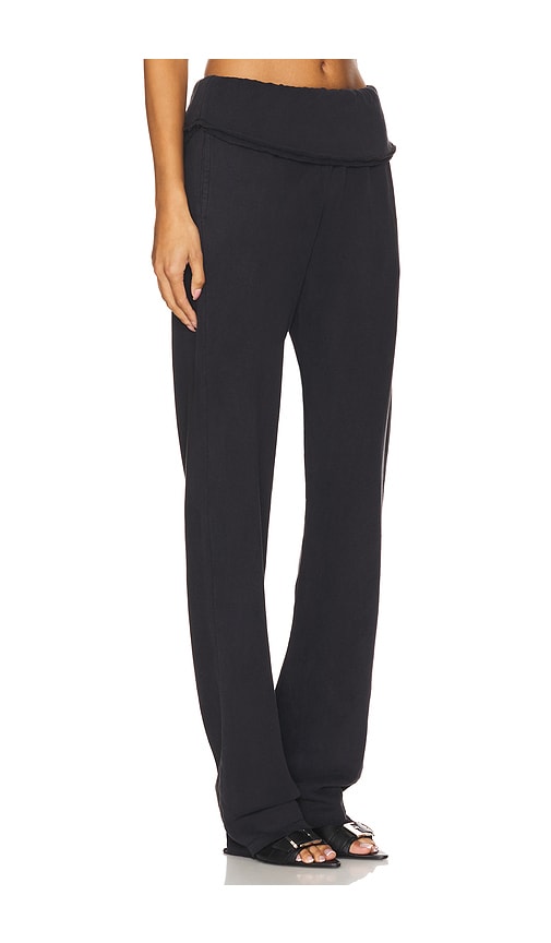 Shop Sami Miro Vintage Foldover Sweatpant In Black