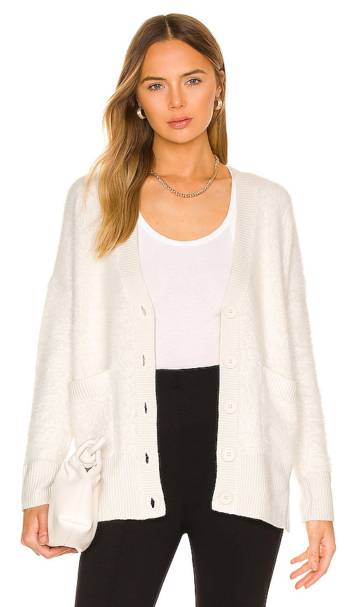 Sanctuary Fluff It Up Cardi in Winter White