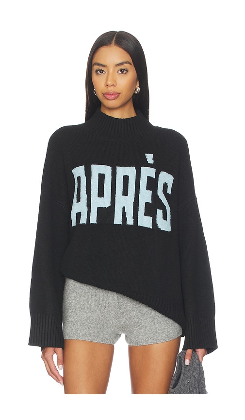 Sanctuary Apres Intarsia High Mock Logo Sweater