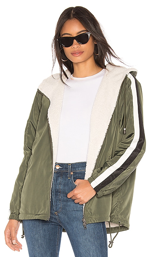 Sport Mini Parka With Faux Fur Lining