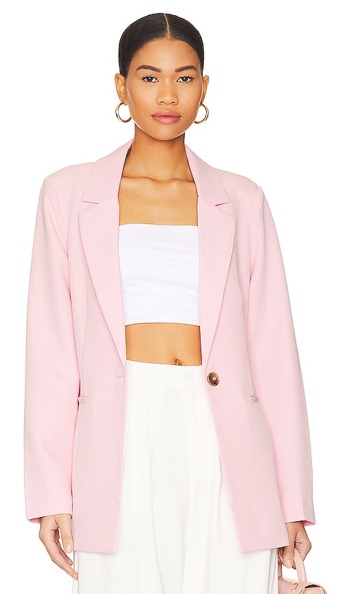 Sanctuary Bryce Woven Blazer In Washed Pink
