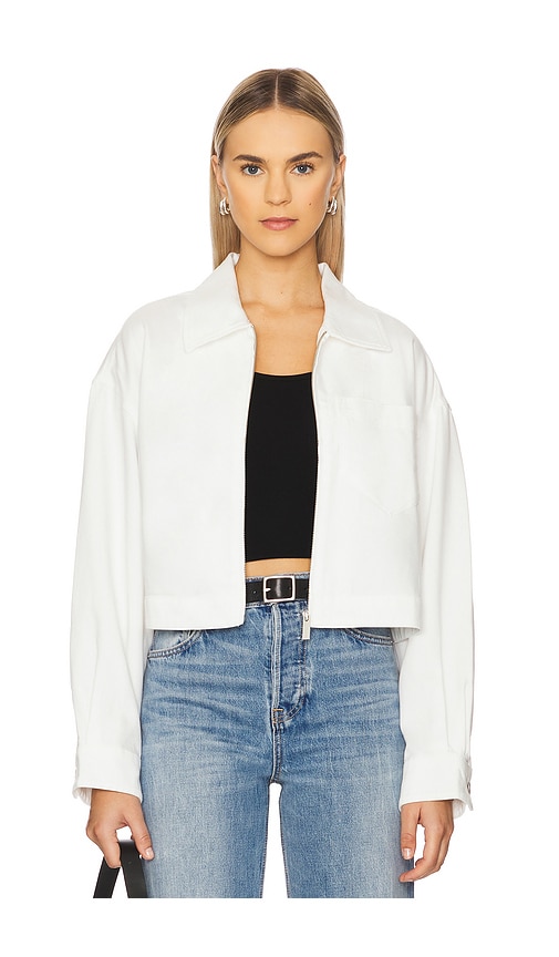 Cropped Paper Boy Jacket in White. - size L (also in M, S, XL, XS, XXL, XXS) - Sanctuary - Modalova