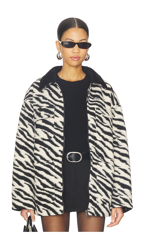 Sanctuary Soiree Plus Printed Barn Jacket In Multi