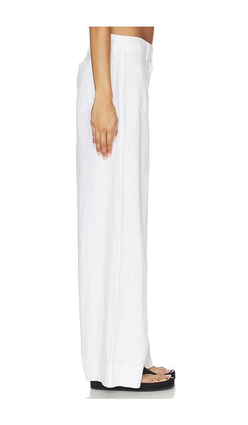  Sanctuary Weite Hose The Linen Marine Wide Leg Pant In White. Größe 26. Also In 24, 25, 27, 28, 29, 30. 