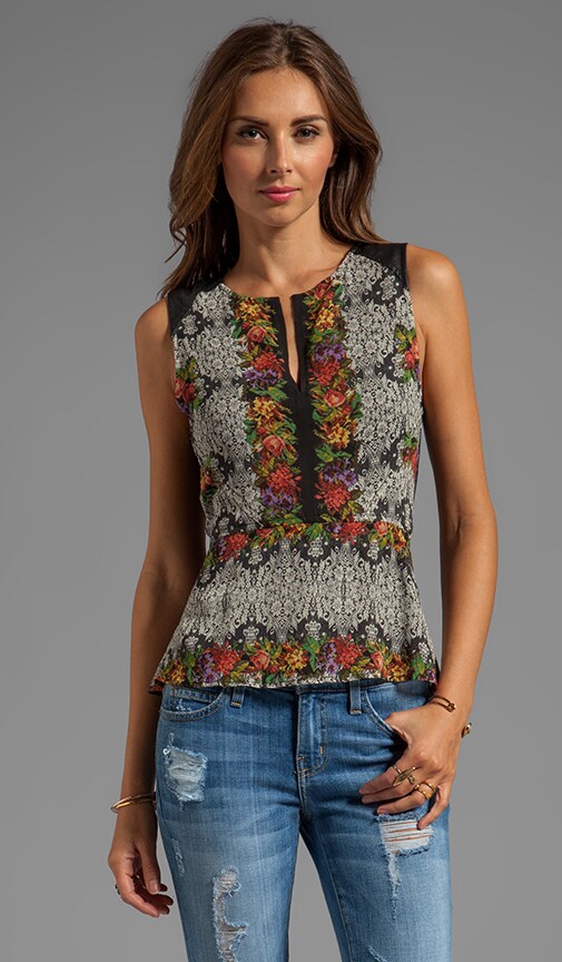 Soft Wovens Tapestry Peplum