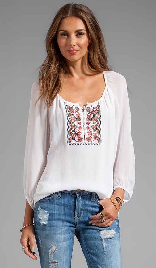 Soft Wovens Wild Belle Blouse